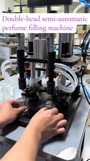 Semi-automatic perfume filling machine liquid filling machine # machine # perfume machine # filling