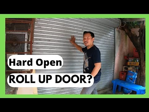 How To #repair Hard Open #rollup Door?