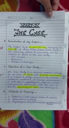 Class 12 Psychology Case Profile #shorts ‪@thestudiousstudio‬