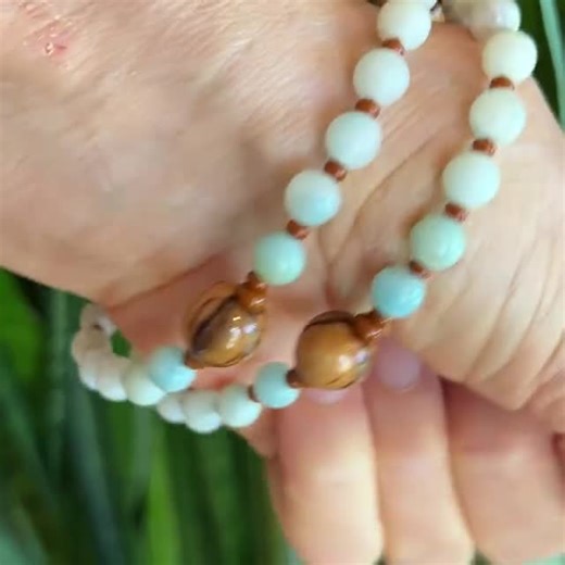 Amazonite and Holy Land Olive Wood Christian Prayer Bead Bracelet With Copper Colored Open Cross: Protestant Anglican Rosary. - Etsy