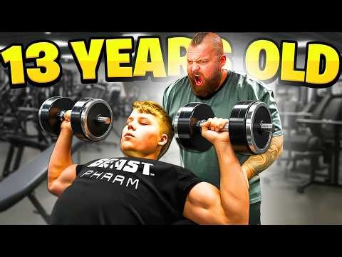 This 13yr Old IS STRONGER than YOU! Ft. Eddie Hall