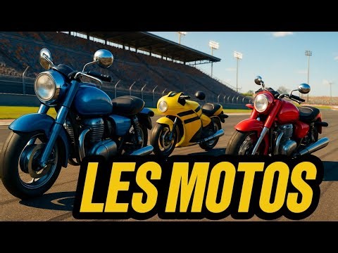 🎵 COMPTINE - LES MOTOS COLORÉES 🏍 | chansons éducatives et amusantes pour apprendre les couleurs.