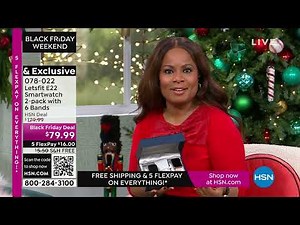 Letsfit E22 1.83" Black Bluetooth Smartwatch 2pack with ...