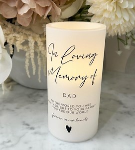 Dad Memorial Candle – in Loving Memory LED Remembrance Candle - Etsy Australia