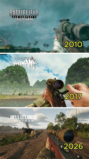 The M40 Sniper: Realism vs. Arcade 💀 #Sniper #helletloose #Battlefield #risingstorm2vietnam