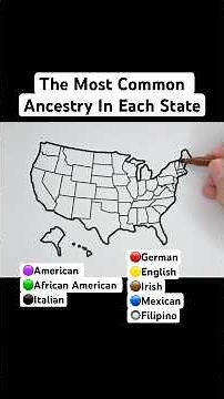 The Most Common Ancestry In Each State 🇺🇸
