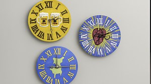Making a patterned, unique wall clock using resin