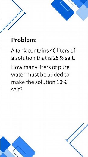SAT Math Word Problem Mixture Percentage Problem