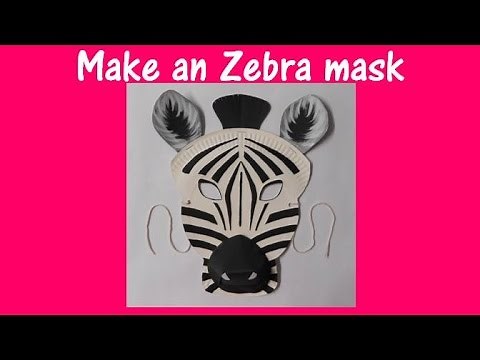 Arts and Crafts: How to make a Zebra mask.