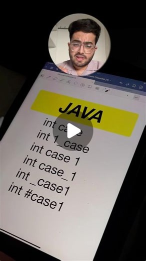 Siddharth Singh on Instagram: "Java Fundamentals Part 4 For Variable Naming, Java has below 4 rules: 1. A variable name can consist of A-Z, a-z,0-9, and two special characters _ and $. 2. The first character must not be a digit. 3. Blank spaces cannot be used in variable names. 4. Java keywords cannot be used as variable names. . . . #coding #code #jobs #techjob #tech #programming #programminglanguage"
