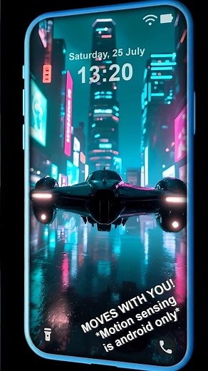 Cyberpunk City Night Flight #livewallpaper #parallaxwallpaper