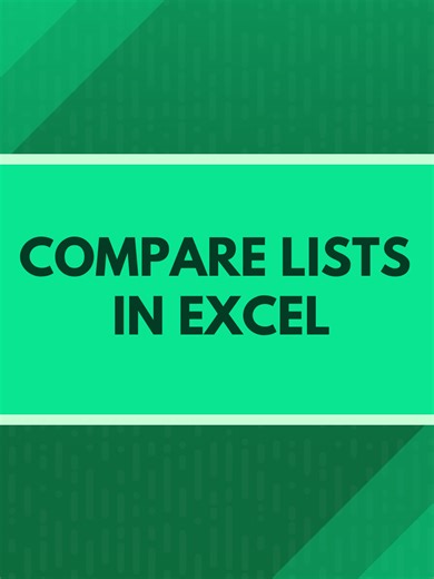 How to compare two Excel lists in 9 seconds 🤯 No formulas. No copy-pasting. No spreadsheet rage. FN F5 → Special → Row Differences → Highlight → done. If Excel is part of your job, you need shortcuts like this. DM me the word “AUTOMATE” and I’ll send you my free Excel AI class that shows how to automate reports, build dashboards, and save 12 hours every week. #excel #exceltips #excelhacks #automation #productivity #worksmarter
