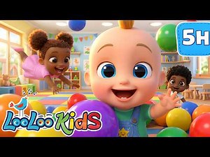 A Ram Sam Sam - Learn Colors 🎨 | 5-Hour Special Educational Songs Compilation | LooLoo Kids