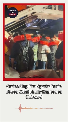Fire Breaks Out Mid Cruise Passengers React #CruiseDrama #BreakingNews