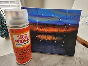 How to Apply Clear Spray Sealer for Acrylic Paintings | Mod Podge Spray Sealer Review