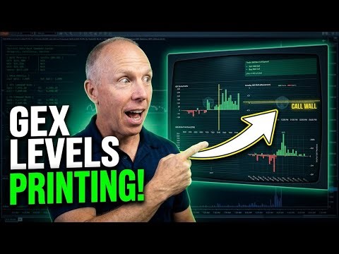 Live Trading Strategy Session - Market Levels to Watch - Order Flow Volume Profile, Gamma
