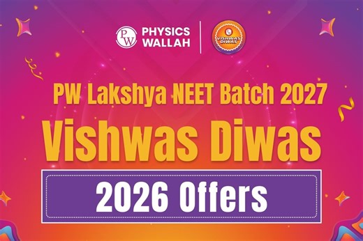 PW Lakshya NEET 2027 Batch for Aspirants on Vishwas Diwas– Live Classes, DPPs & More