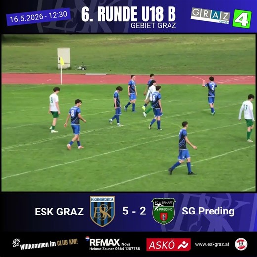 🔶 Treffer zum 5:2 für den ESK Graz durch Almin Hukic