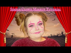SIMPLE GLAM CLOWN MAKEUP LOOK | HALLOWEEN MAKEUP TUTORIAL