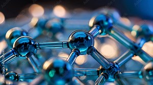 Molecular Structure, Science or medical animation. Background with molecule or atom. Realistic cool molecule structure animation. cosmetic skin cells. Essence Ball Molecules