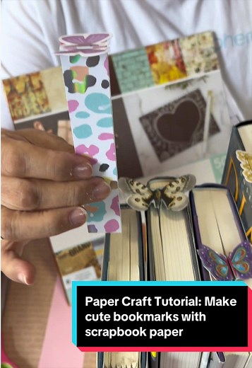 Cute Scrapbook Paper Bookmarks – Easy DIY Paper Craft