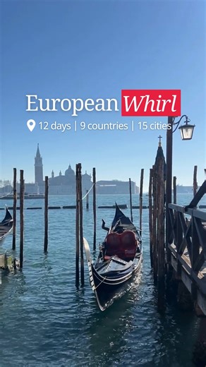 Embark on a 12-day journey through Europe's most iconic cities with our European Whirl tour. From Amsterdam’s canals to Rome’s ancient wonders and Parisian charm, enjoy the best of Europe, all in one unforgettable trip! 🛶 Join us for a breathtaking cruise by private water taxi along Venice's Grand Canal. 🍽️ Enjoy a traditional Be My Guest meal with the Landi family at their home near Florence, set within a garden of oak trees against the backdrop of Tuscan vineyards and olive groves. ⛰️ Ascend