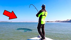 Pitching saltwater docks for monster bay fish! | AnglerUp with Brant