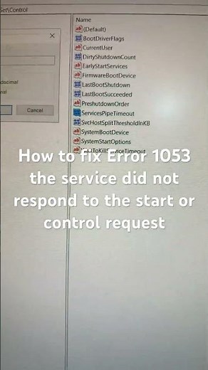 How to fix Error 1053 the service did not respond to the start or control request windows 10 / 11