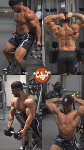 4 exercises to build biceps and triceps #bodybuilding #fitnessmotivation #fitspo #ifbb | body augmentation