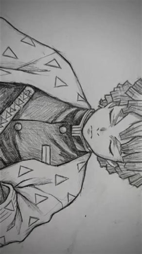 zenitsu drawing edit ⚡#zenitsu #artshorts #demonslayer #anime
