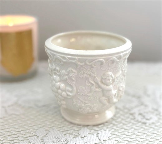 Vintage Lefton Renaissance Cherub Planter • Cottagecore Decor • Shabby Chic Vanity Decor - Etsy