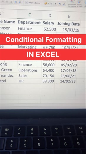 conditional formatting in excel #shorts #excel #computer #exceltips #education #tips #short