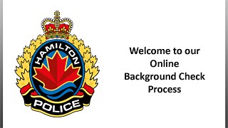 Police Background Checks :: Hamilton Police Service :: Consumer :: Home