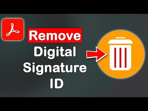 How to remove digital signature ID from PDF with Adobe Acrobat Pro DC