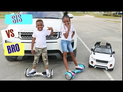 Sis vs Bro Hoverboard Challenge