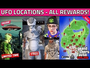 GTA 5 Online All UFO Locations 2025 Map! Rewards & Unlocks! UFO Abduct, Alien Outfit Location Today