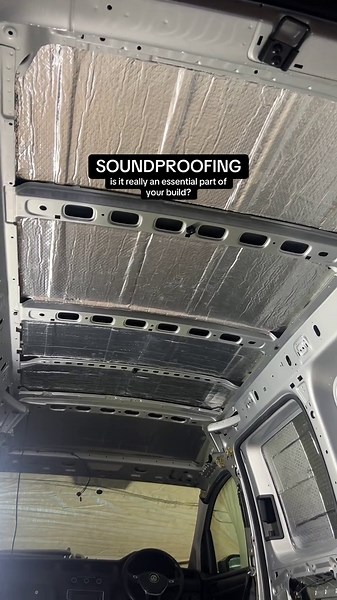 The short answer…yes! Before any electrics or interior work goes in, we start with soundproofing & insulation. It absorbs vibrations, reduces road noise and creates a warm, quiet, premium feel once the van is finished. Even though it’s not something you see when you get your build, it’s something you feel every time you drive, sleep or relax inside the van. Using @Dead Sound sound deadening sheets & insulation🔈 #soundproofing #campervanconversion #offgridliving #vanlife #vwconversion