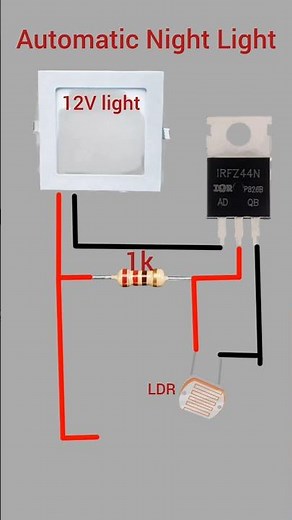 Automatic Night Light Using LDR | DIY Auto ON/OFF Bulb Circuit