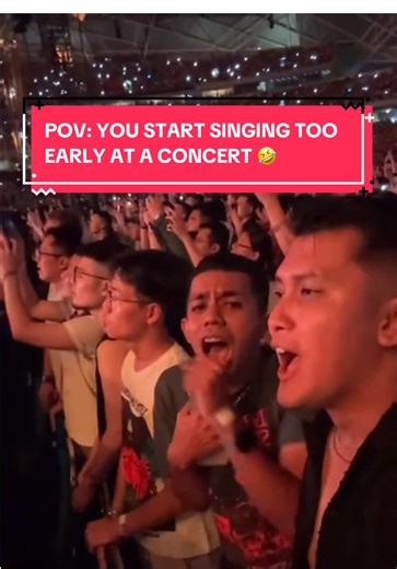 Funny Concert Moment: Singing Too Early POV