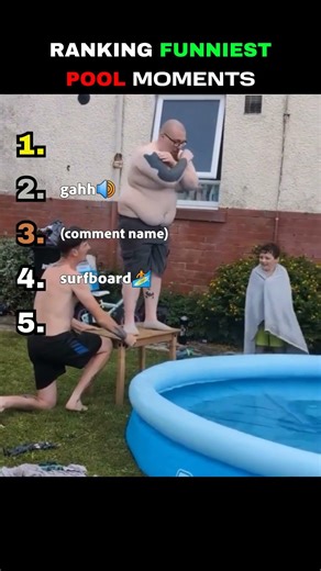 ranking top 5 craziest pool fails💦
