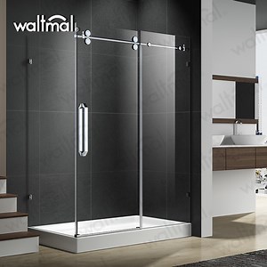 [Hot Item] with Side Panel Return Panel Double Glass Sliding Shower Door