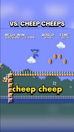 Mega Man vs. Cheep Cheeps #megaman #mario #nintendo
