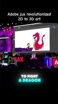Adobe just revolutionized 2D to 3D art! #fyp #adobe #adobeillustrator #digitalart