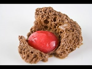 Molecular Gastronomy - Frozen chocolate wind