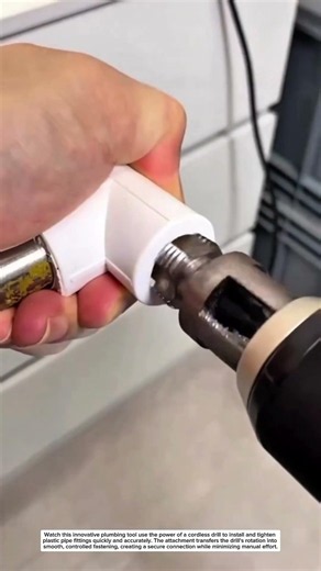 This Drill Attachment Installs Pipe Fittings in Seconds! | Smart Plumbing Tool