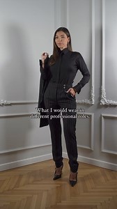 What I would wear in different professional roles 😊 The Lawyer - As a lawyer you should radiate power and confidence, a double-breasted black suit with stripes is an excellent choice, blending classic style with a dash of personality 🖤 The Teacher - As a teacher, your attire should be both, professional and inspiring, a three-piece brown striped suit paired with a tie is a distinguished choice that reflects your dedication and leadership in the classroom 🤎 The CEO - As a CEO, your attire shou