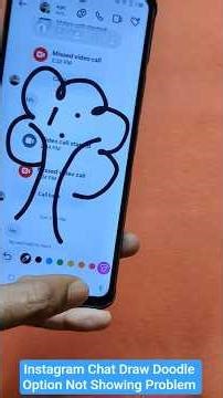 Instagram Chat Draw Doodle Option Not Showing Problem | Instagram Draw Option Not Showing