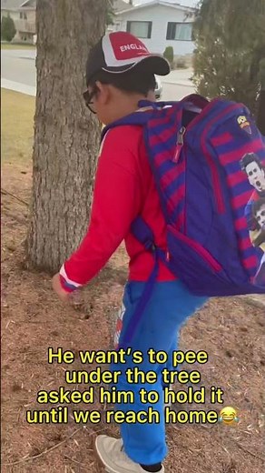 When kids want to pee under the tree please # hold on Justin Beiber