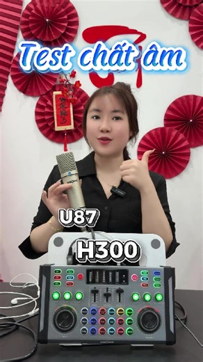 Enhancing Live Streams with H300 and U87 Sound Card