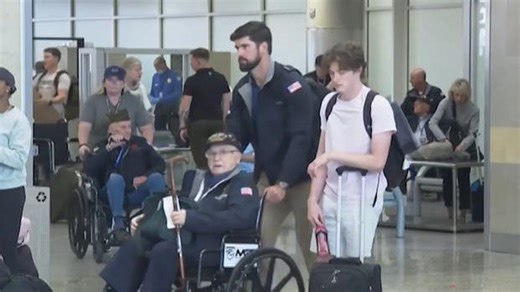 World War II Veterans Depart for Normandy
